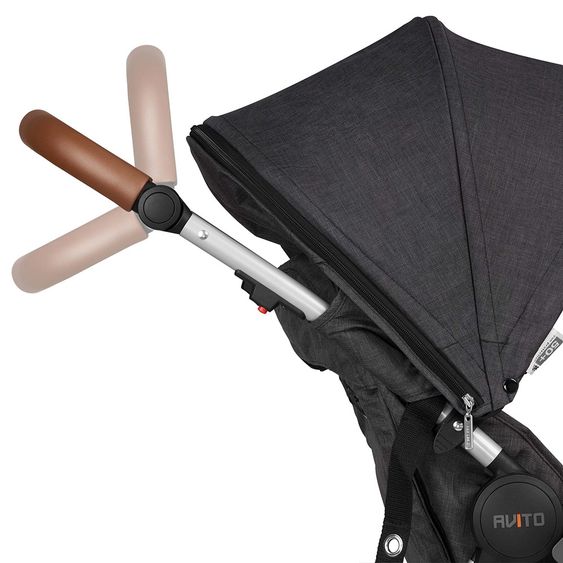 ABC Design Buggy & Sportwagen Avito - Style (mit Liegefunktion, Schieber höhenverstellbar) - Piano