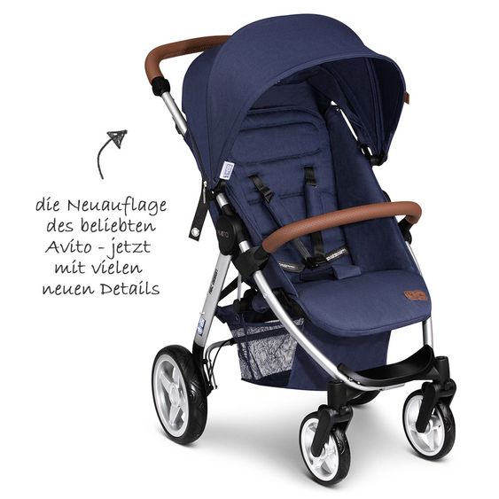 ABC Design Buggy & Sportwagen Avito - Style (mit Liegefunktion, Schieber höhenverstellbar) - Shadow