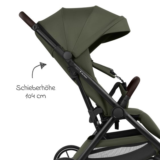 ABC Design Passeggino Leggero & Sportivo Avus 3 fino a 22 kg caricabile con piegatura a una mano & posizione sdraiata incl. pacchetto di protezione - Pea