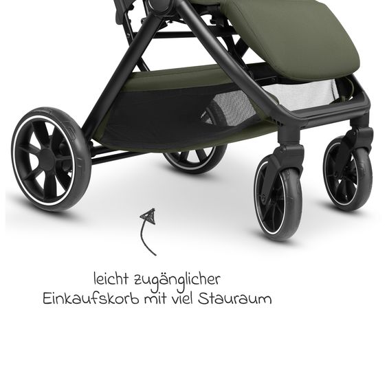 ABC Design Passeggino Leggero & Sportivo Avus 3 fino a 22 kg caricabile con piegatura a una mano & posizione sdraiata incl. pacchetto di protezione - Pea