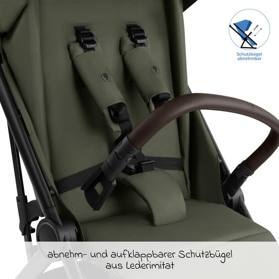 ABC Design Passeggino Leggero & Sportivo Avus 3 fino a 22 kg caricabile con piegatura a una mano & posizione sdraiata incl. pacchetto di protezione - Pea