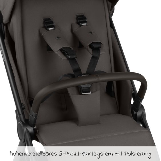 ABC Design Passeggino Leggero & Sportivo Avus 3 fino a 22 kg con piegatura a una mano e posizione sdraiata - Noce