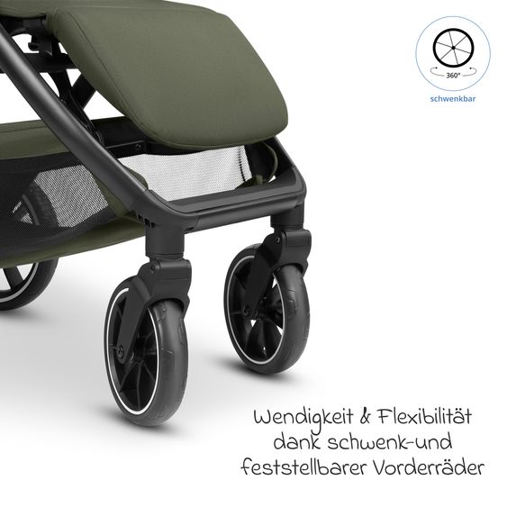 ABC Design Passeggino Leggero & Sportivo Avus 3 fino a 22 kg con piegatura a una mano e posizione sdraiata - Pea
