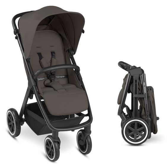 ABC Design Buggy & Sportwagen Avus Air mit Lufträdern - Einhand-Faltung und höhenverstellbarem Schieber (bis 25 kg belastbar) - Cloud