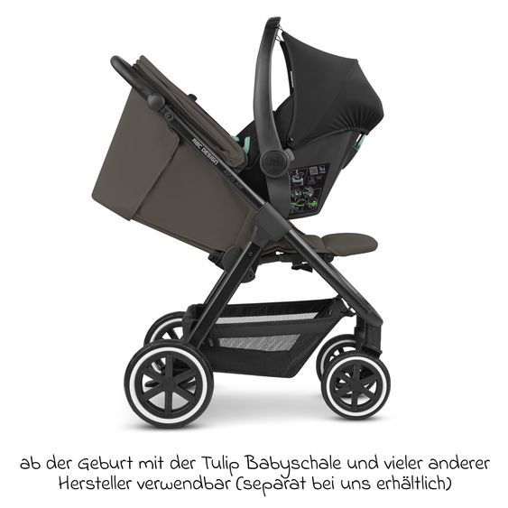 ABC Design Buggy & Sportwagen Avus Air mit Lufträdern - Einhand-Faltung und höhenverstellbarem Schieber (bis 25 kg belastbar) - Cloud