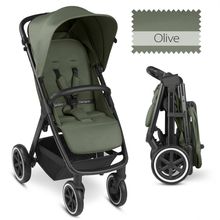 Buggy & pushchair Avus Air with pneumatic wheels - one-hand folding and height-adjustable push bar (load capacity up to 25 kg) - Olive