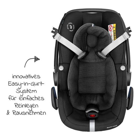 ABC Design Buggy & Sportwagen Avus inkl. Autositz Pebble Pro mit Einhand-Faltung und höhenverstellbarem Schieber (bis 25 kg belastbar) - Honey