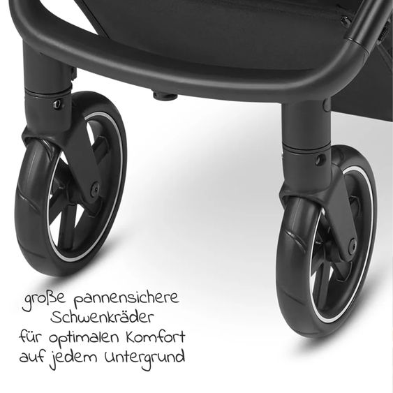 ABC Design Buggy & Sportwagen Avus inkl. Autositz Pebble Pro mit Einhand-Faltung und höhenverstellbarem Schieber (bis 25 kg belastbar) - Honey