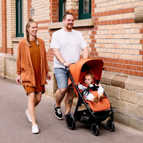 ABC Design Buggy & Sportwagen Avus mit Einhand-Faltung und höhenverstellbarem Schieber (bis 25 kg belastbar) - Carrot