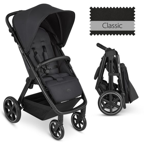 ABC Design Buggy & Sportwagen Avus mit Einhand-Faltung und höhenverstellbarem Schieber (bis 25 kg belastbar) - Classic Edition - Ink