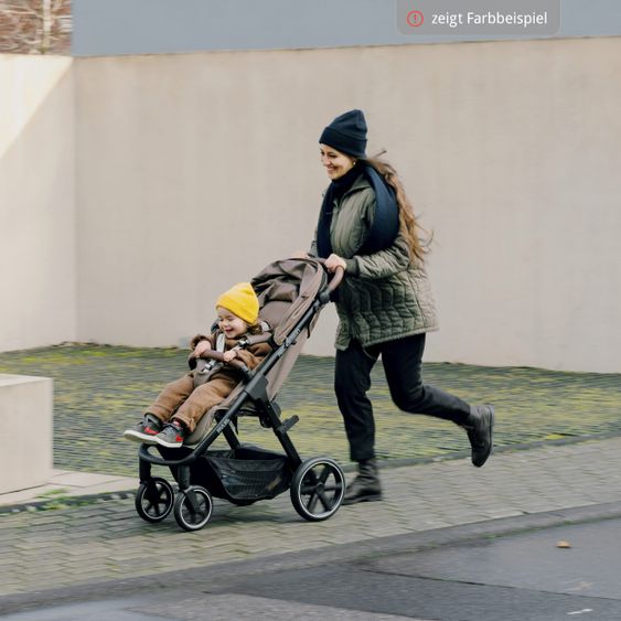 ABC Design Buggy & Sportwagen Avus mit Einhand-Faltung und höhenverstellbarem Schieber (bis 25 kg belastbar) - Classic Edition - Ink