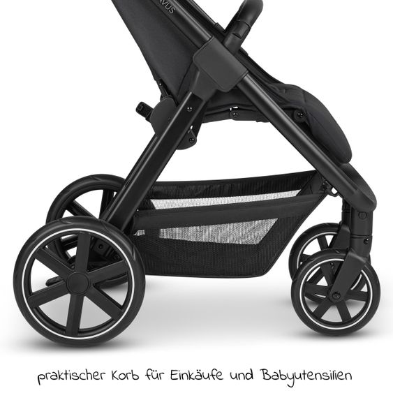 ABC Design Buggy & Sportwagen Avus mit Einhand-Faltung und höhenverstellbarem Schieber (bis 25 kg belastbar) - Classic Edition - Ink