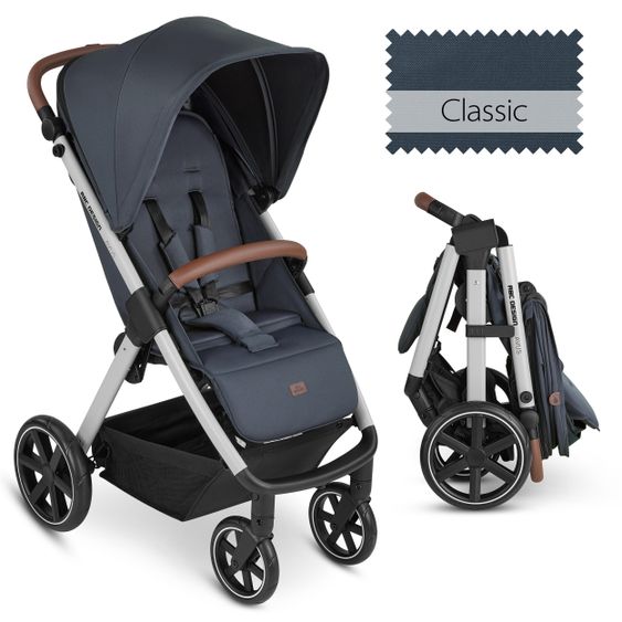 ABC Design Buggy & Sportwagen Avus mit Einhand-Faltung und höhenverstellbarem Schieber (bis 25 kg belastbar) - Classic Edition - Lake