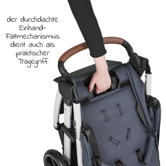 ABC Design Buggy & Sportwagen Avus mit Einhand-Faltung und höhenverstellbarem Schieber (bis 25 kg belastbar) - Classic Edition - Lake