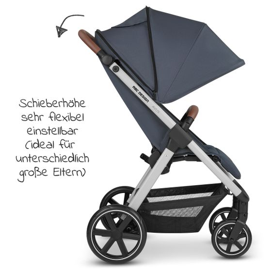 ABC Design Buggy & Sportwagen Avus mit Einhand-Faltung und höhenverstellbarem Schieber (bis 25 kg belastbar) - Classic Edition - Lake