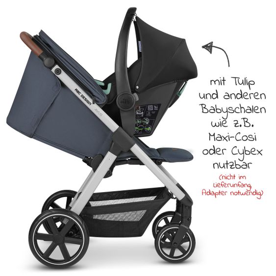 ABC Design Buggy & Sportwagen Avus mit Einhand-Faltung und höhenverstellbarem Schieber (bis 25 kg belastbar) - Classic Edition - Lake