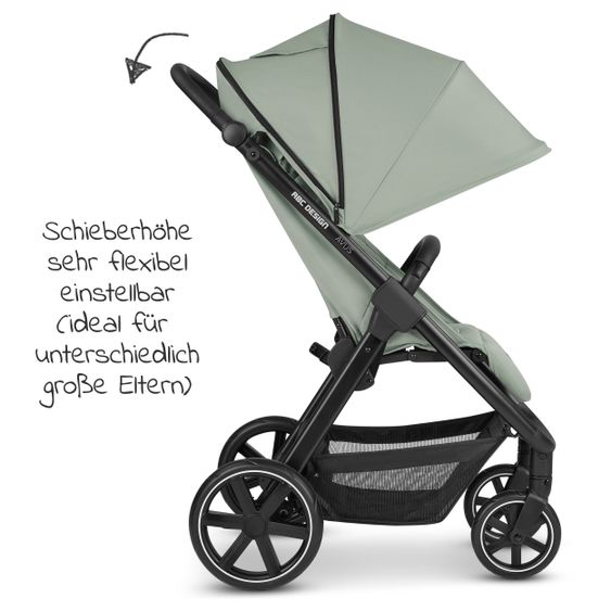 ABC Design Buggy & Sportwagen Avus mit Einhand-Faltung und höhenverstellbarem Schieber (bis 25 kg belastbar) - Classic Edition - Pine