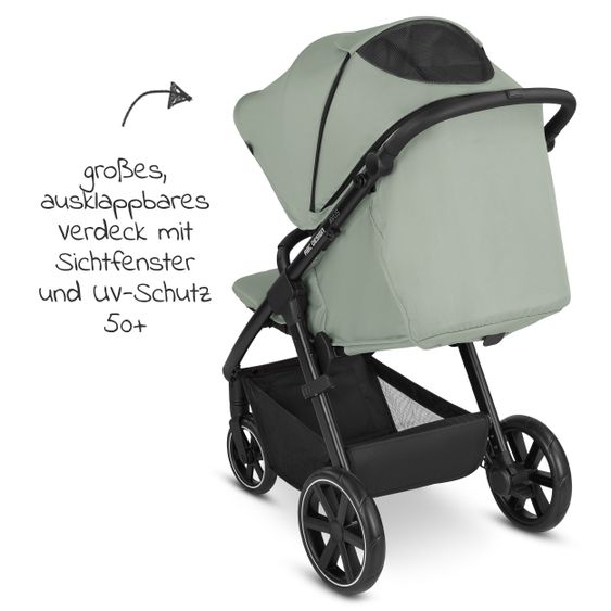 ABC Design Buggy & Sportwagen Avus mit Einhand-Faltung und höhenverstellbarem Schieber (bis 25 kg belastbar) - Classic Edition - Pine