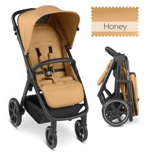 Buggy & Sportwagen Avus mit Einhand-Faltung und höhenverstellbarem Schieber (bis 25 kg belastbar) - Honey