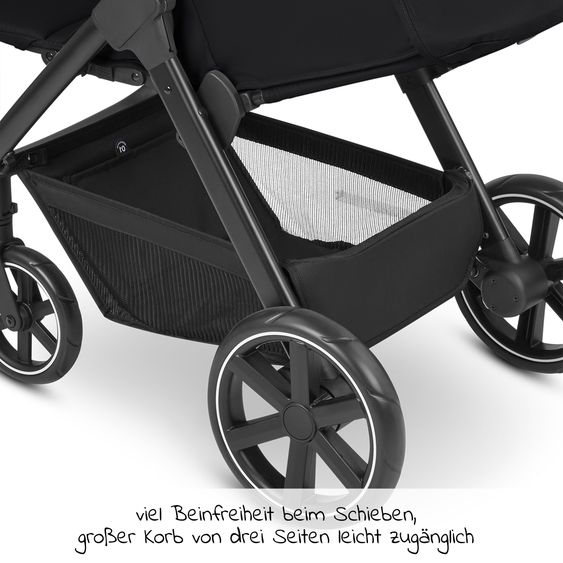 ABC Design Buggy & Sportwagen Avus mit Einhand-Faltung und höhenverstellbarem Schieber (bis 25 kg belastbar) - Ink