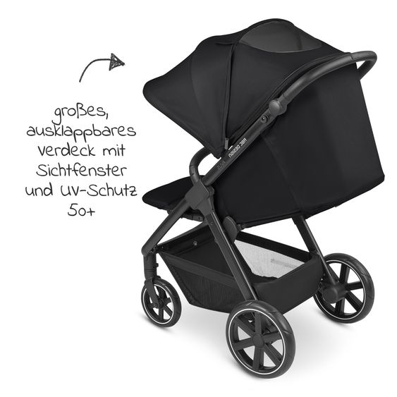 ABC Design Buggy & Sportwagen Avus mit Einhand-Faltung und höhenverstellbarem Schieber (bis 25 kg belastbar) - Ink