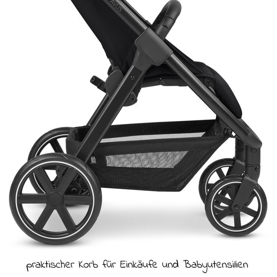 ABC Design Buggy & Sportwagen Avus mit Einhand-Faltung und höhenverstellbarem Schieber (bis 25 kg belastbar) - Ink