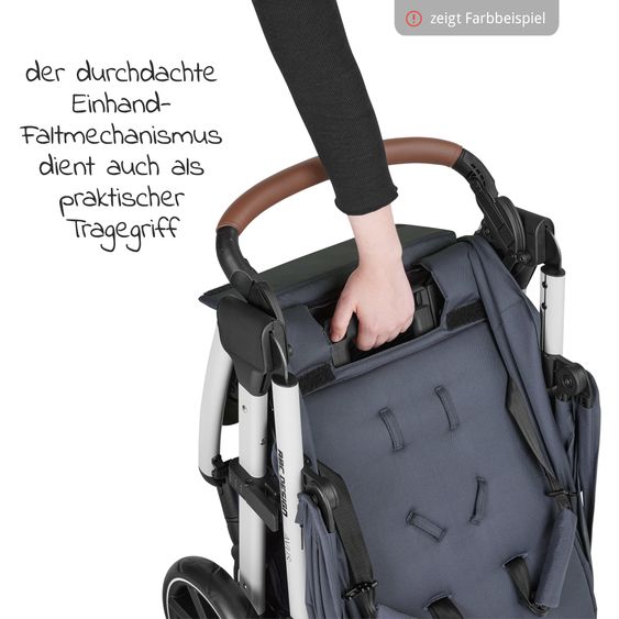 ABC Design Buggy & Sportwagen Avus mit Einhand-Faltung und höhenverstellbarem Schieber (bis 25 kg belastbar) - Powder