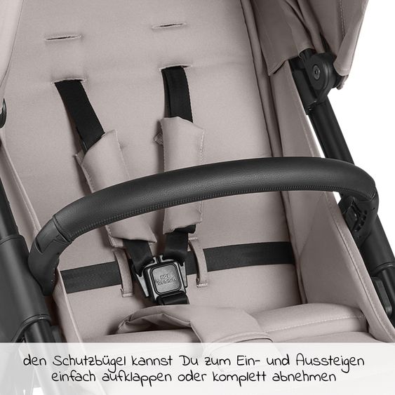 ABC Design Buggy & Sportwagen Avus mit Einhand-Faltung und höhenverstellbarem Schieber (bis 25 kg belastbar) - Powder