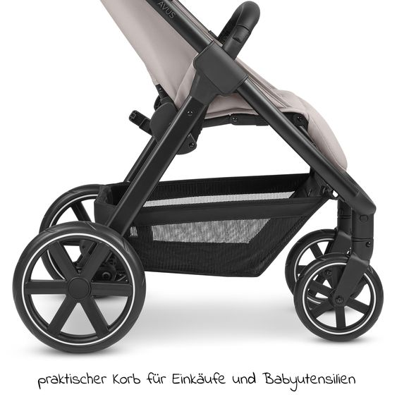 ABC Design Buggy & Sportwagen Avus mit Einhand-Faltung und höhenverstellbarem Schieber (bis 25 kg belastbar) - Powder