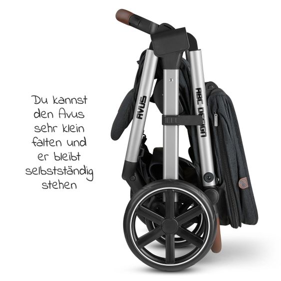 ABC Design Buggy & Sportwagen Avus mit Einhand-Faltung und höhenverstellbarem Schieber (bis 25 kg belastbar) - Storm