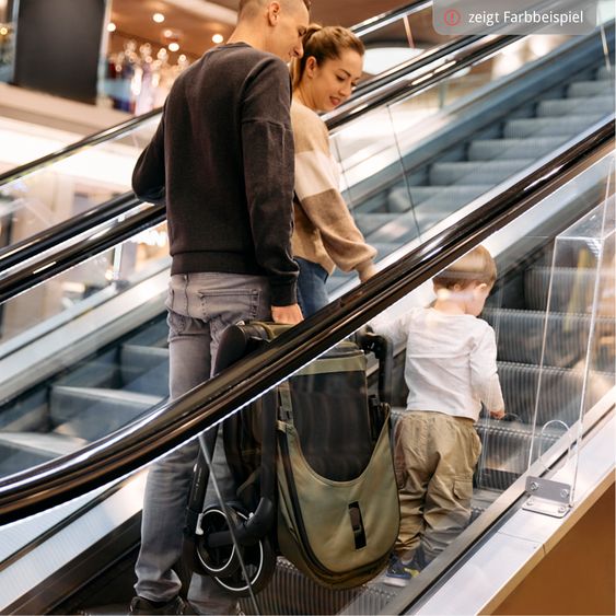 ABC Design Passeggino Leggero & Sportivo City Life fino a 22 kg con seduta reversibile, maniglione telescopico, posizione sdraiata e cestino portaoggetti da 10 kg incl. pacchetto protezione - Nature