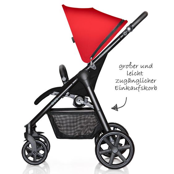 ABC Design Buggy & Sportwagen Okini - bis 22 kg (ca. 4 Jahre) - Berry