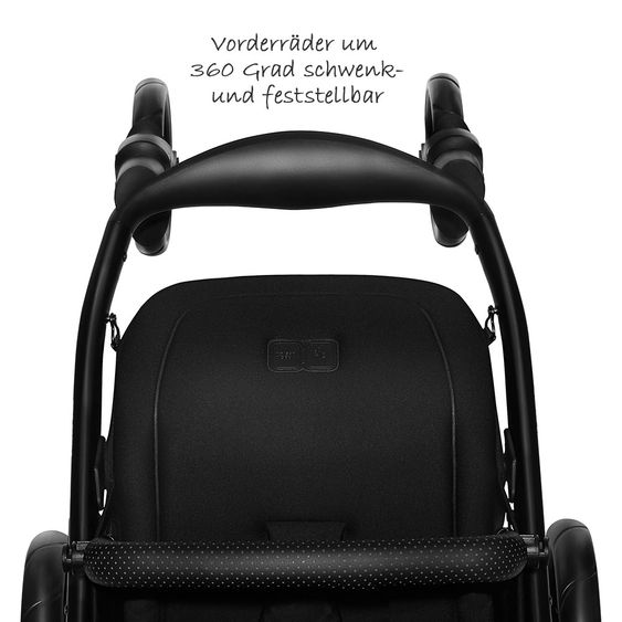 ABC Design Buggy & Sportwagen Okini - bis 22 kg (ca. 4 Jahre) - Black