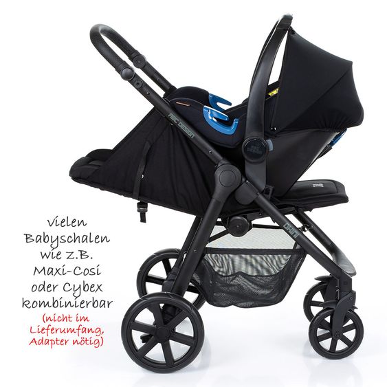 ABC Design Buggy & Sportwagen Okini - bis 22 kg (ca. 4 Jahre) - Black