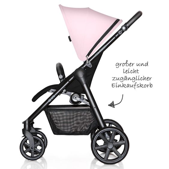 ABC Design Buggy & Sportwagen Okini - bis 22 kg (ca. 4 Jahre) - Rose
