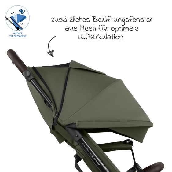 ABC Design Poussette & Sportwagen Ping 4 Trekking Jusqu’à 22 Kg Chargeable avec Position Allongée Incl. Pack De Protection - Pes