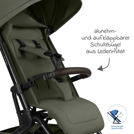 ABC Design Poussette & Sportwagen Ping 4 Trekking Jusqu’à 22 Kg Chargeable avec Position Allongée Incl. Pack De Protection - Pes