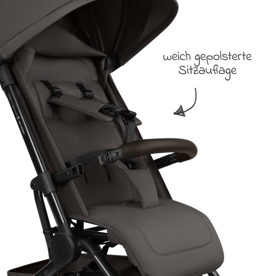 ABC Design Poussette & Sportwagen Ping 4 Trekking Jusqu'à 22 Kg Charge Avec Position Allongée - Noix