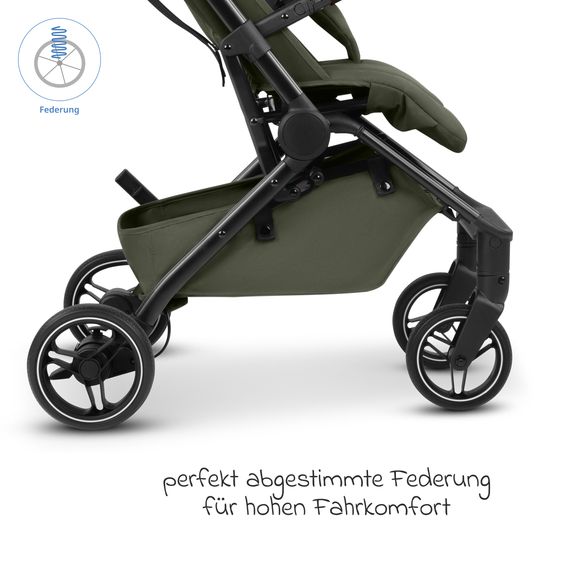 ABC Design Poussette & Sportwagen Ping 4 Trekking Jusqu'à 22 Kg Charge Avec Position Allongée - Pea