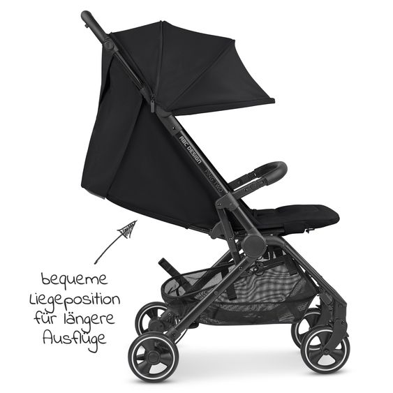 ABC Design Buggy & Sportwagen Ping Two mit flacher Liegeposition - inkl. Transporttasche & Tragegurt - Classic Edition - Ink