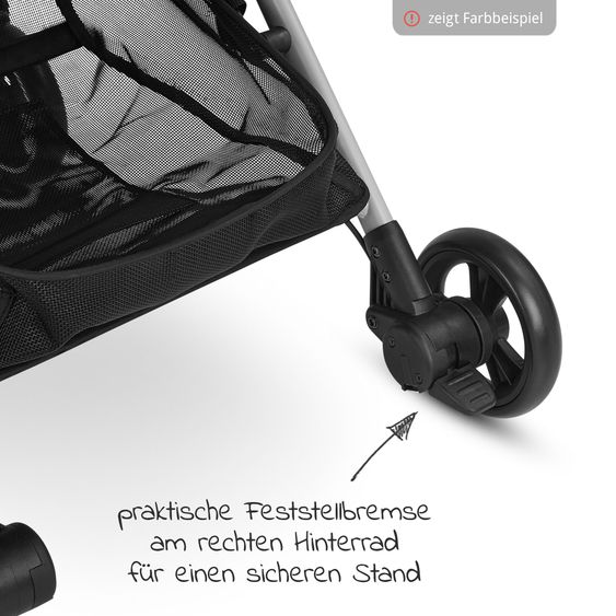 ABC Design Buggy & Sportwagen Ping Two mit flacher Liegeposition - inkl. Transporttasche & Tragegurt - Classic Edition - Ink