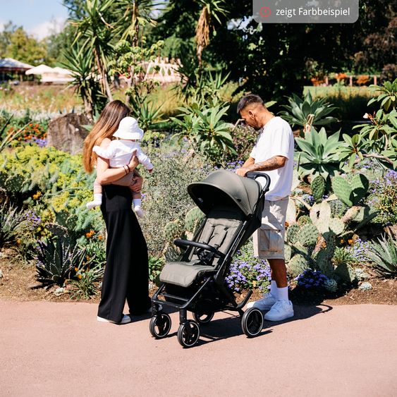 ABC Design Buggy & Sportwagen Ping Two Trekking mit flacher Liegeposition, Transporttasche und Tragegurt - Powder