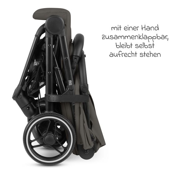 ABC Design Buggy & Sportwagen Ping Two Trekking mit flacher Liegeposition, Transporttasche und Tragegurt - Cloud