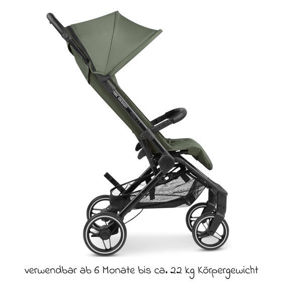 ABC Design Ping Two Trekking passeggino e carrozzina con posizione reclinabile piatta, navicella e tracolla - Olive