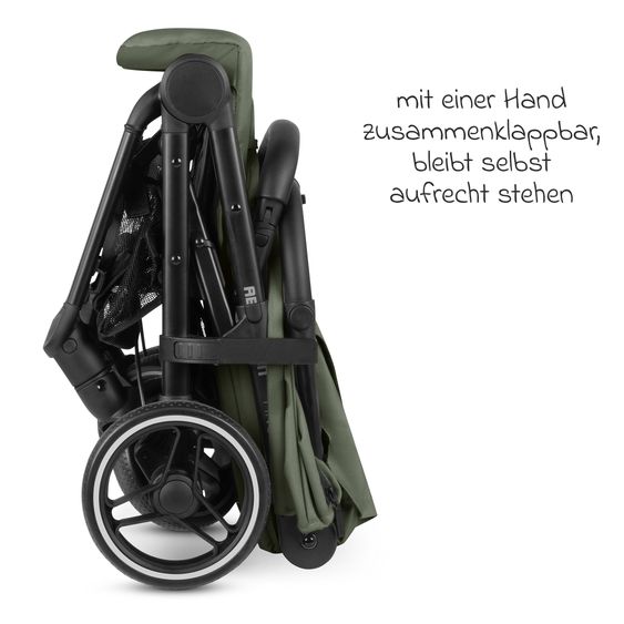 ABC Design Ping Two Trekking passeggino e carrozzina con posizione reclinabile piatta, navicella e tracolla - Olive