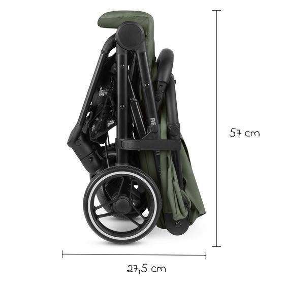 ABC Design Ping Two Trekking passeggino e carrozzina con posizione reclinabile piatta, navicella e tracolla - Olive