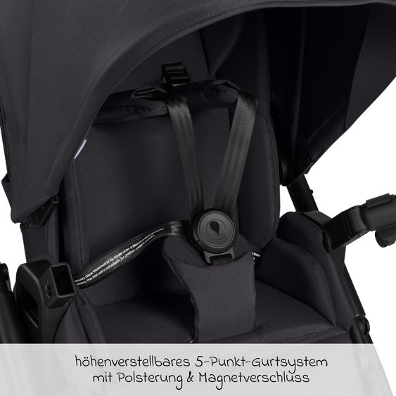 ABC Design Buggy & pushchair Samba 2 with sports seat (from approx. 9 months) - Pure - Coal