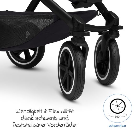 ABC Design Buggy & pushchair Samba 2 with sports seat (from approx. 9 months) - Pure - Coal