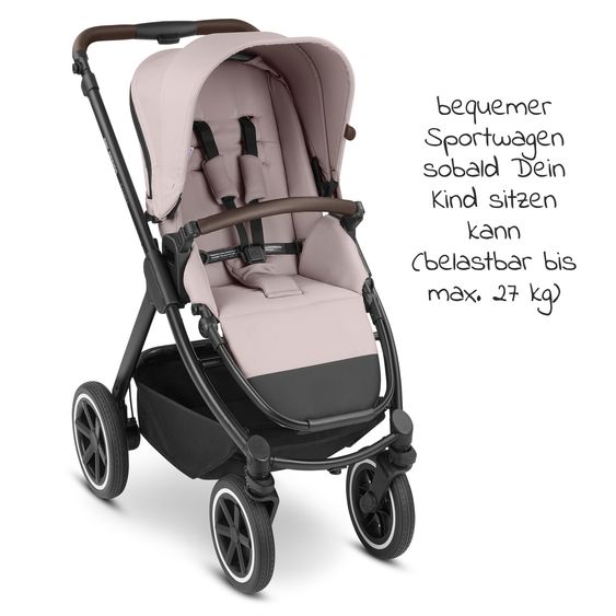 ABC Design Buggy & pushchair Samba with sports seat (from approx. 9 months) - Pure Edition - Berry