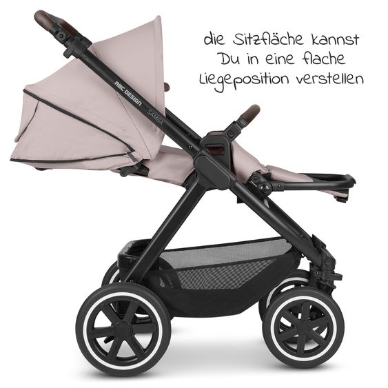 ABC Design Buggy & pushchair Samba with sports seat (from approx. 9 months) - Pure Edition - Berry